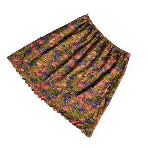 Vintage VTG Vassarette Floral Mini Slip Skirt Women’s Size S M